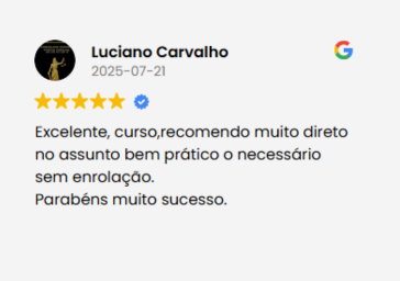 depoimentos do google curso de perícia eletrônica